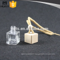 refillable wooden cap empty hanging car perfume bottle